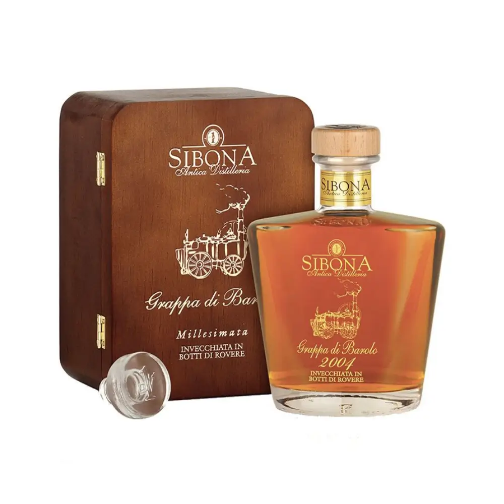 GRAPPA SIBONA BAROLO millesimata LEGNO 70CL.