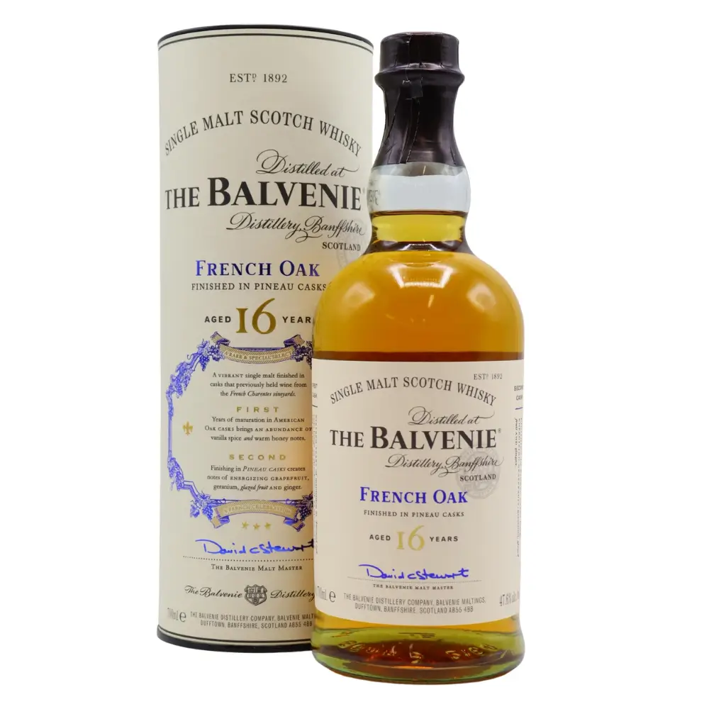 WHISKY BALVENIE 16 A PINEAU CASK 70CL.