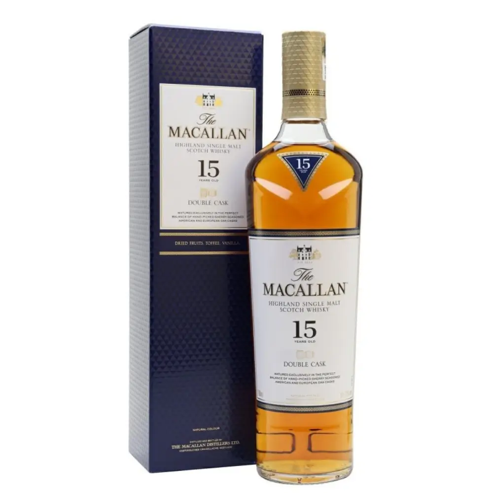 WHISKY MACALLAN 15 A. 43° DOUBLE CASK 70CL