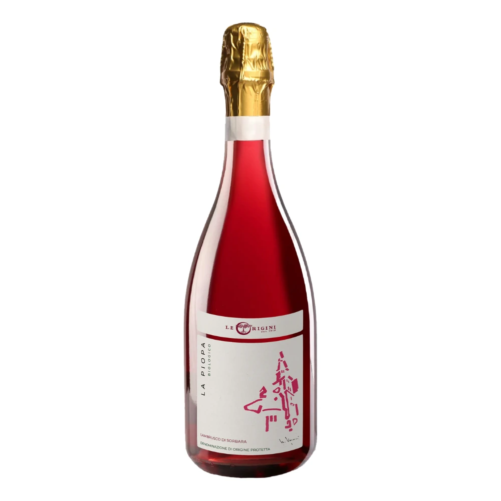 LAMBRUSCO ROSE LA PIOPA LE ORIGINI BIOLOGICO 75CL.
