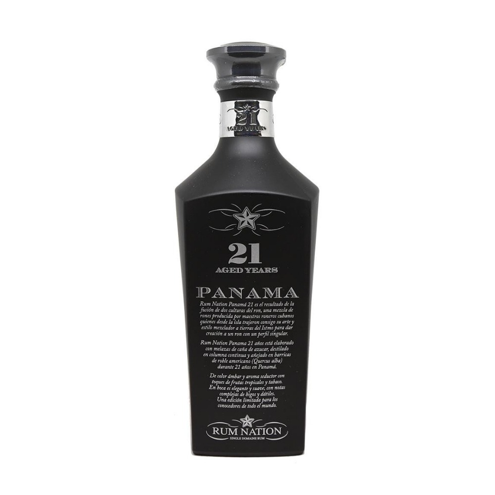 RUM NATION PANAMA 21A DECANTER BLACK 70CL.