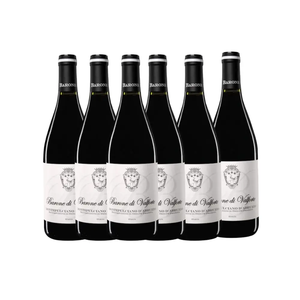 SET 6 BOTTIGLIE MONTEPULCIANO BARONE VALFORTE